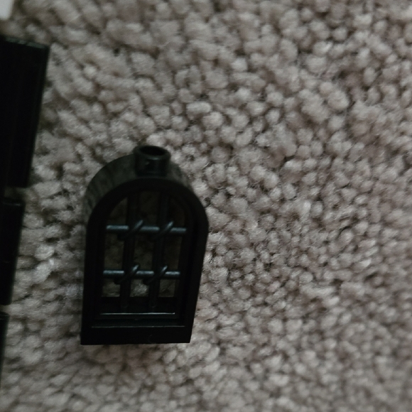 LEGO Door/Frame/Window Building Set-Green/Black/White/Gray Elements - Picture 10 of 13